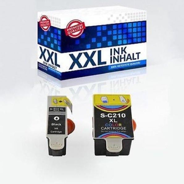 2 Tinte Schwarz + Color IBC fur Samsung CJX-1000 CJX-1050W CJX-2000FW M+C 210 4