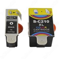 2 Tinte Schwarz + Color IBC fur Samsung CJX-1000...