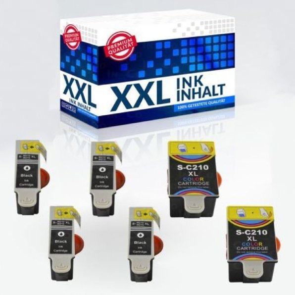 6 Drucker- Patronen IBC fur Samsung CJX-1000 CJX-1050W CJX-2000FW INK C - M210 3