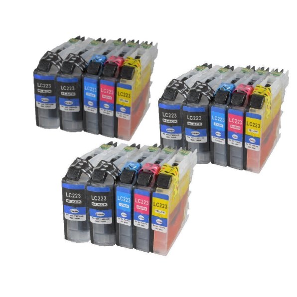 4-15x ibc Premium Tinten-Patronen kompatibel mit brother mfc-j4420dw lc2 8